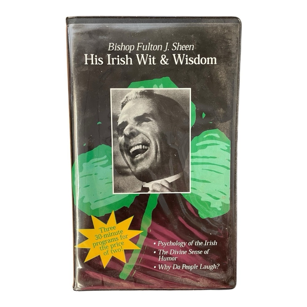 His Irish Wit & Wisdom Bishop Fulton J Sheen VHS